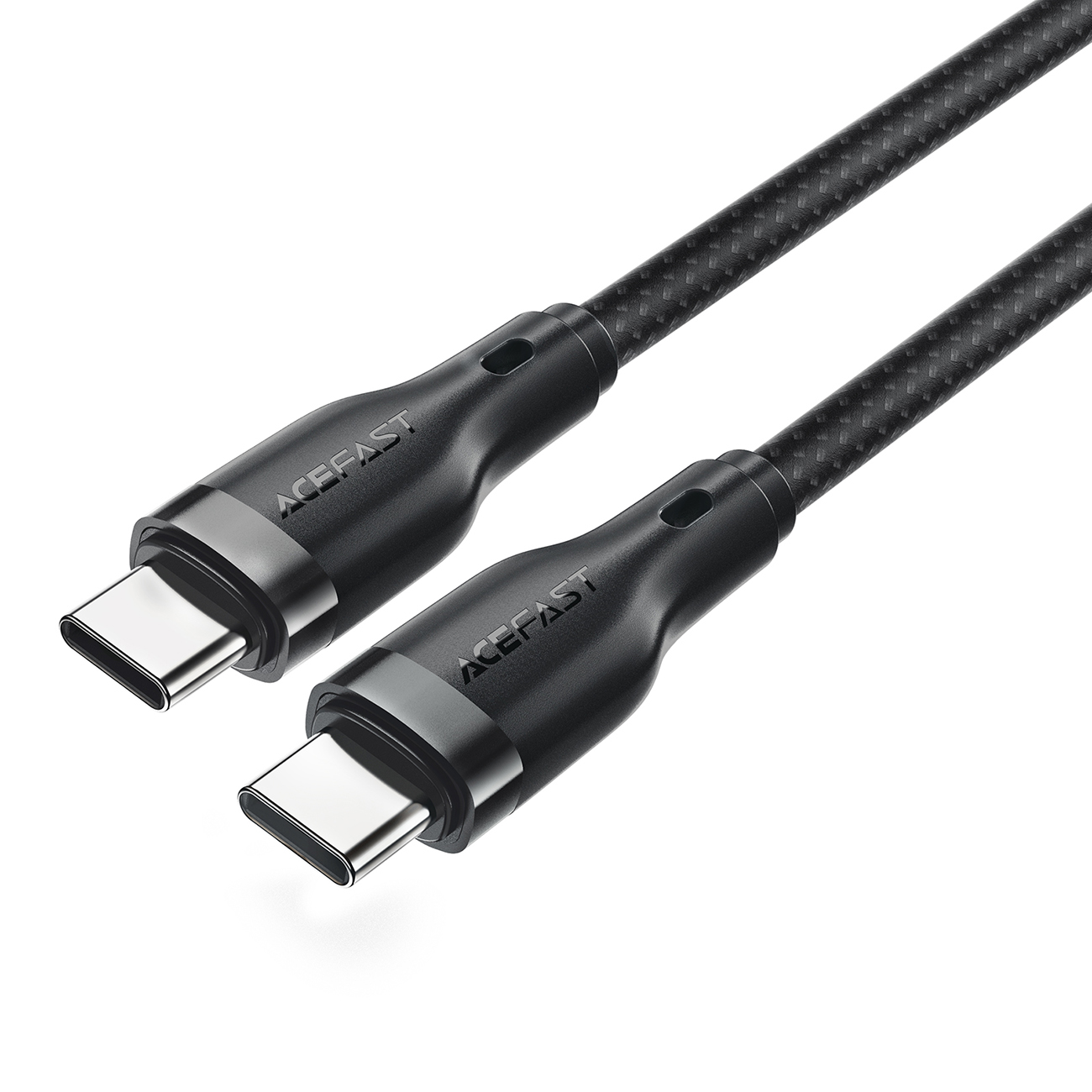 Cablu Acefast C8-03 cu conectori USB-C / USB-C de până la 60W pe fundal alb